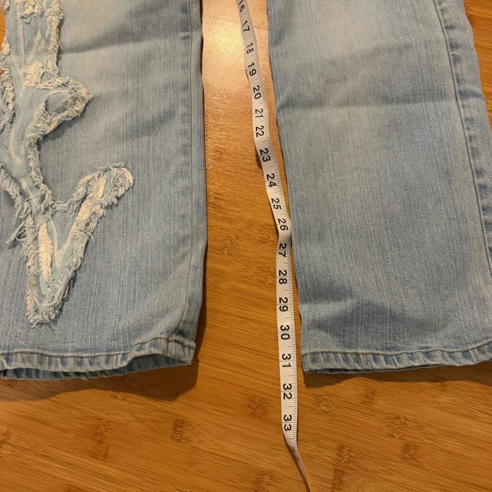 INC International Concepts Bootcut Jeans with Embroidered Leg Detail - Picture 6 of 11